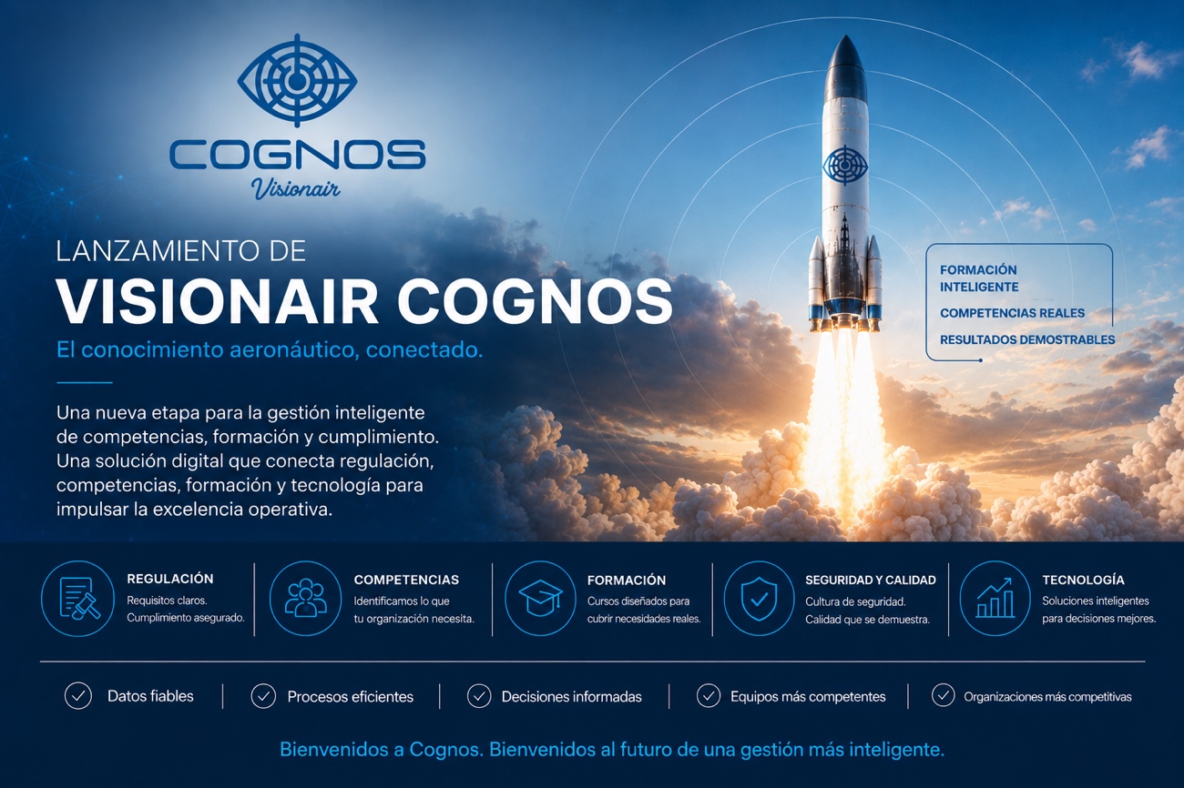 Lanzamiento de Visionair Cognos: el conocimiento aeronáutico, conectado.